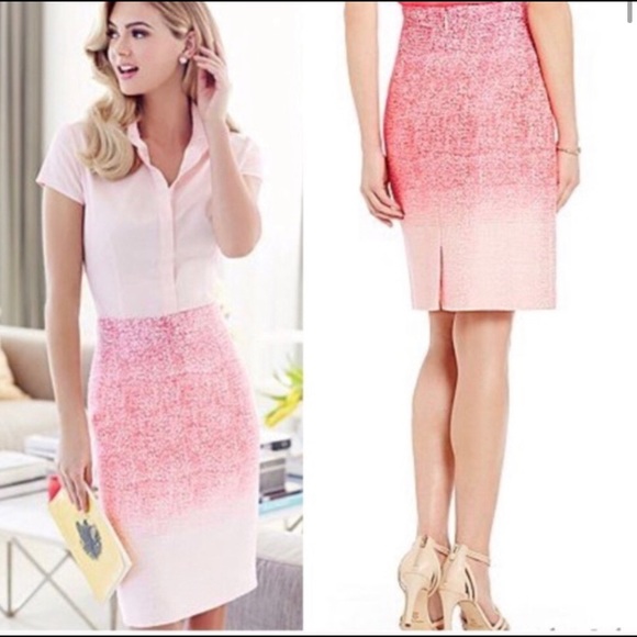 ANTONIO MELANI Dresses & Skirts - Antonio Melani pink ombré pencil skirt